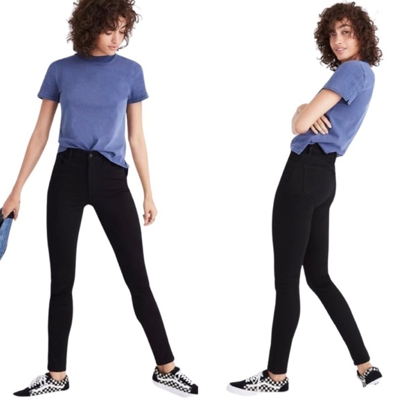 Madewell Roadtripper High Waist Skinny Jeans | Size 26 | Classic Black - Picture 1 of 10